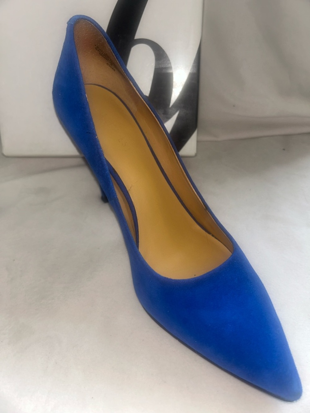Nine West Cobalt Blue Pointed-Toe Suede Pumps - Picture 2 of 10